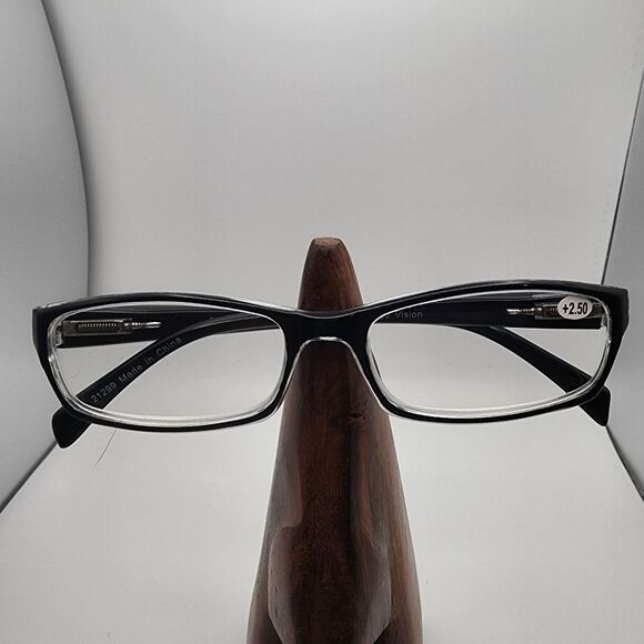 NWOT Yogo Vision Black & Clear +2.50 Readers - Picture 1 of 8